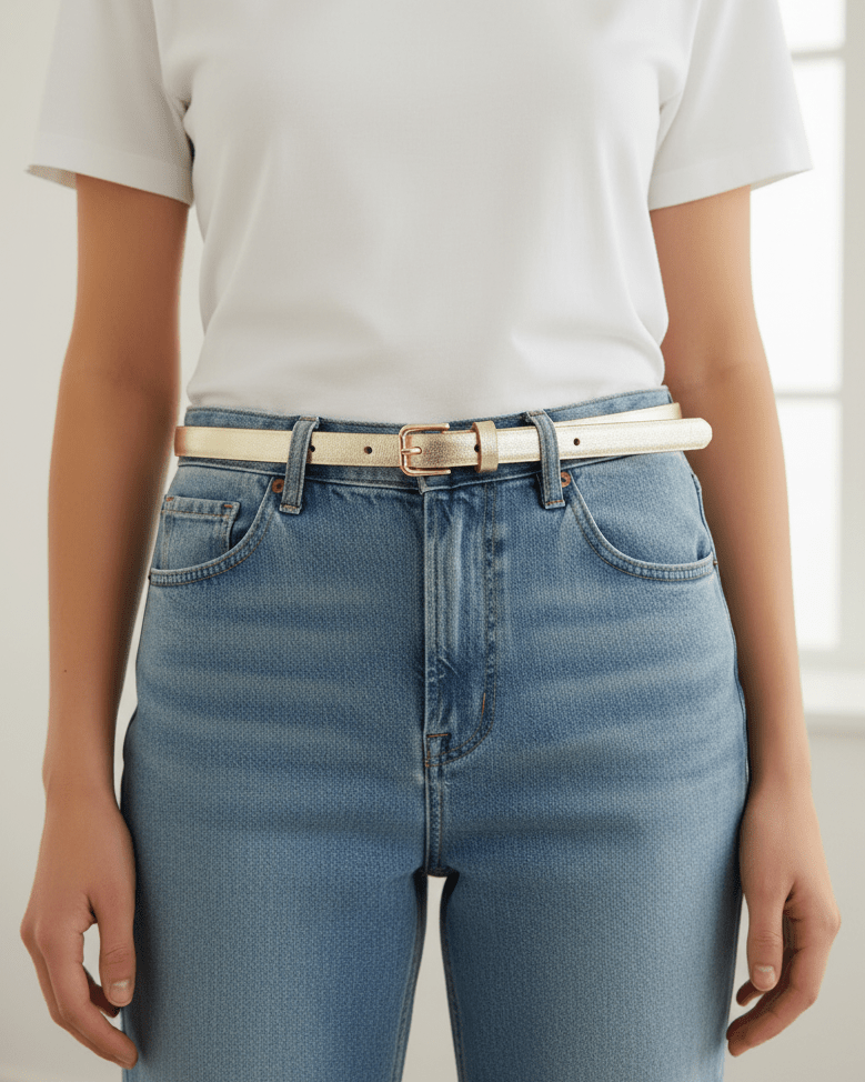 Metallic Sleek BeltBeltsPosh Boutique