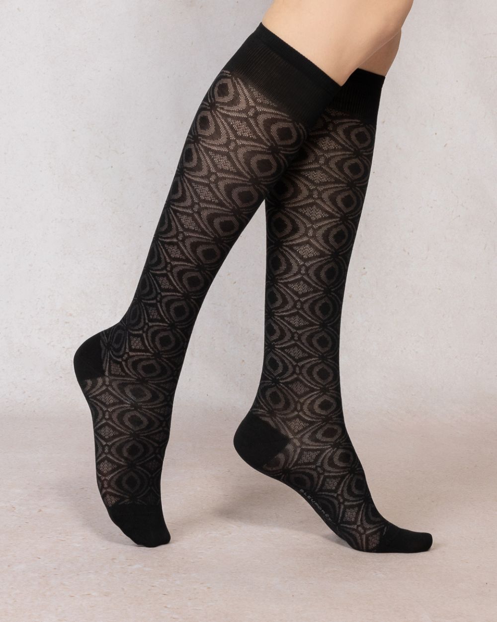 Silk Wave Knee-High Socks