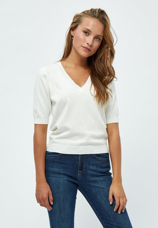 Milla V - Neck Knit TeePosh Boutique