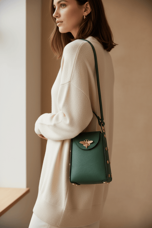 Mini Leather Bee BagPosh Boutique
