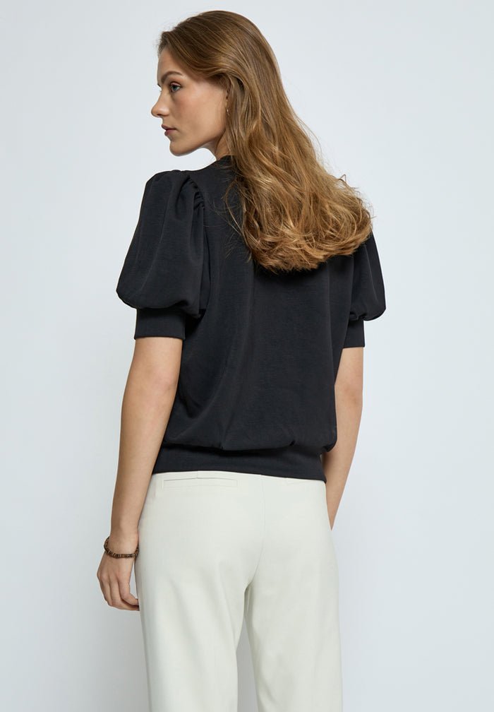 Minus Liva Black Knit TeeSweatersPosh Boutique