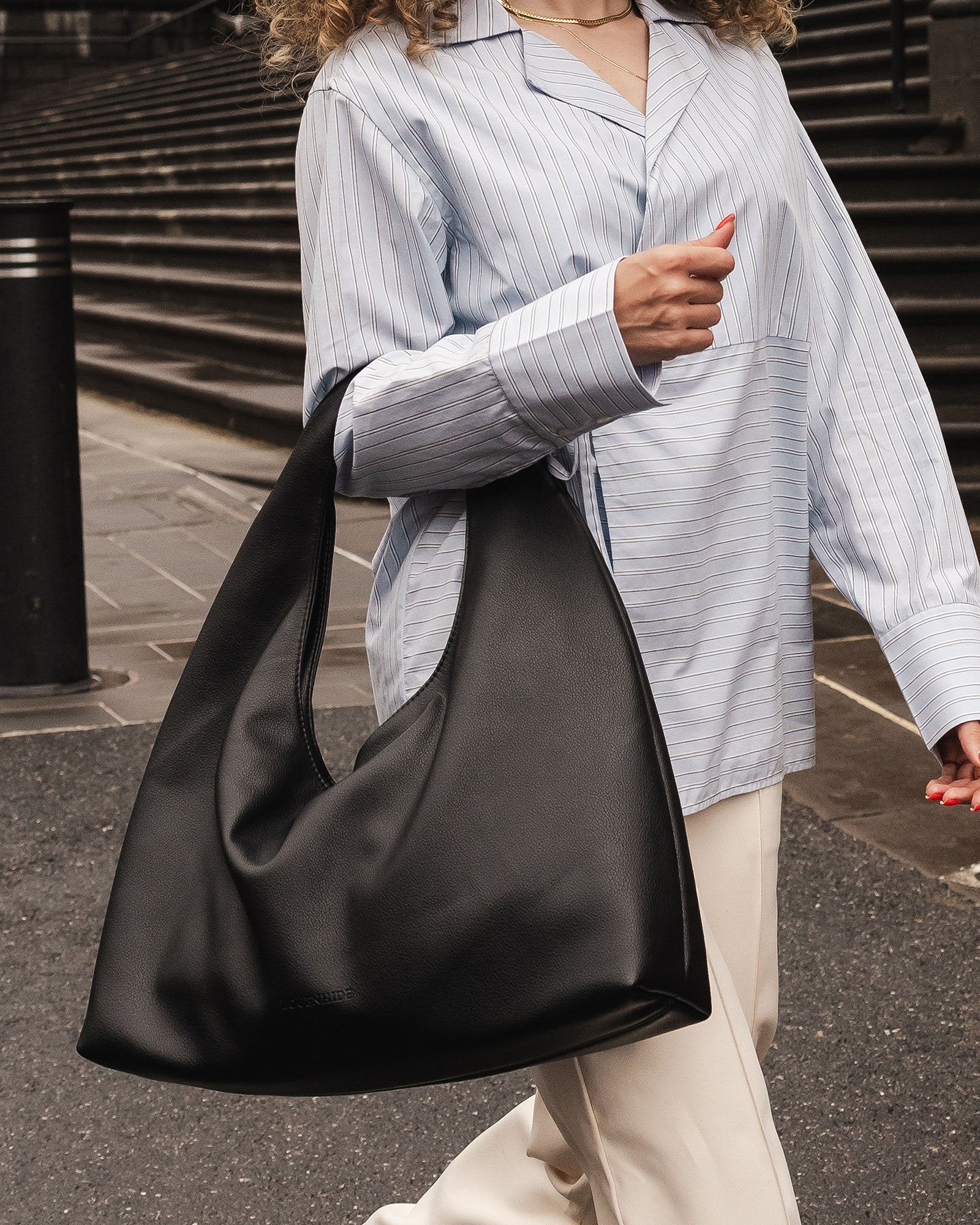 Monaco Shoulder Bag - BlackHandbagsPosh Boutique