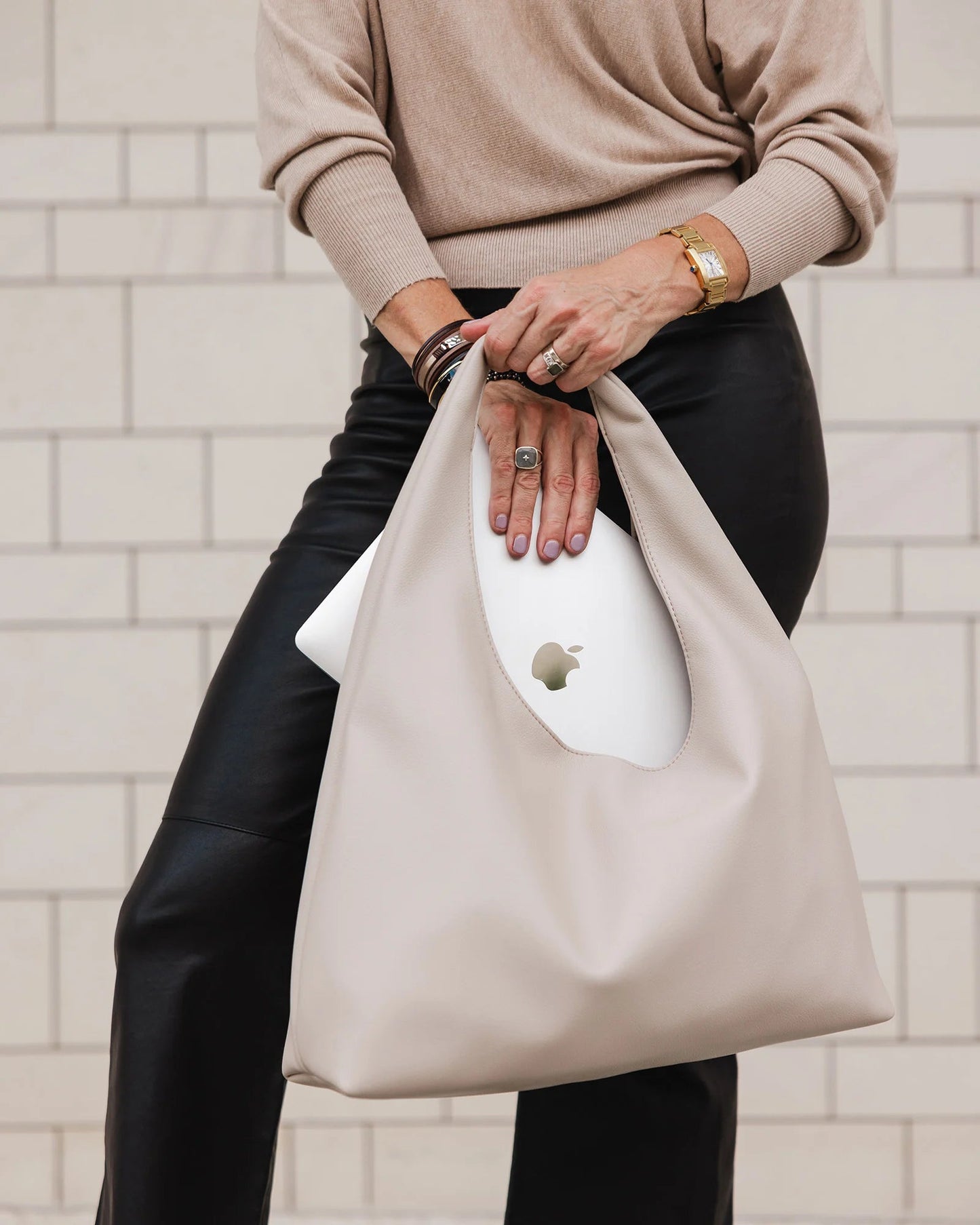 Monaco Shoulder Bag - OatHandbagsPosh Boutique