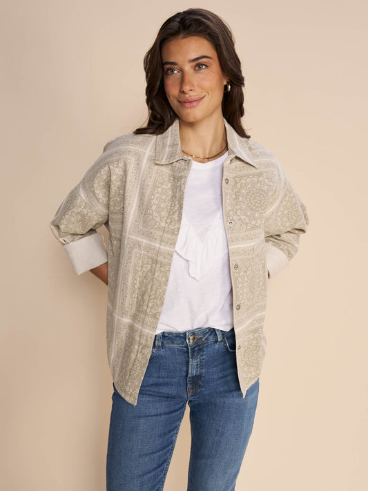 Mos Mosh Tia Bandana ShacketTopsPosh Boutique