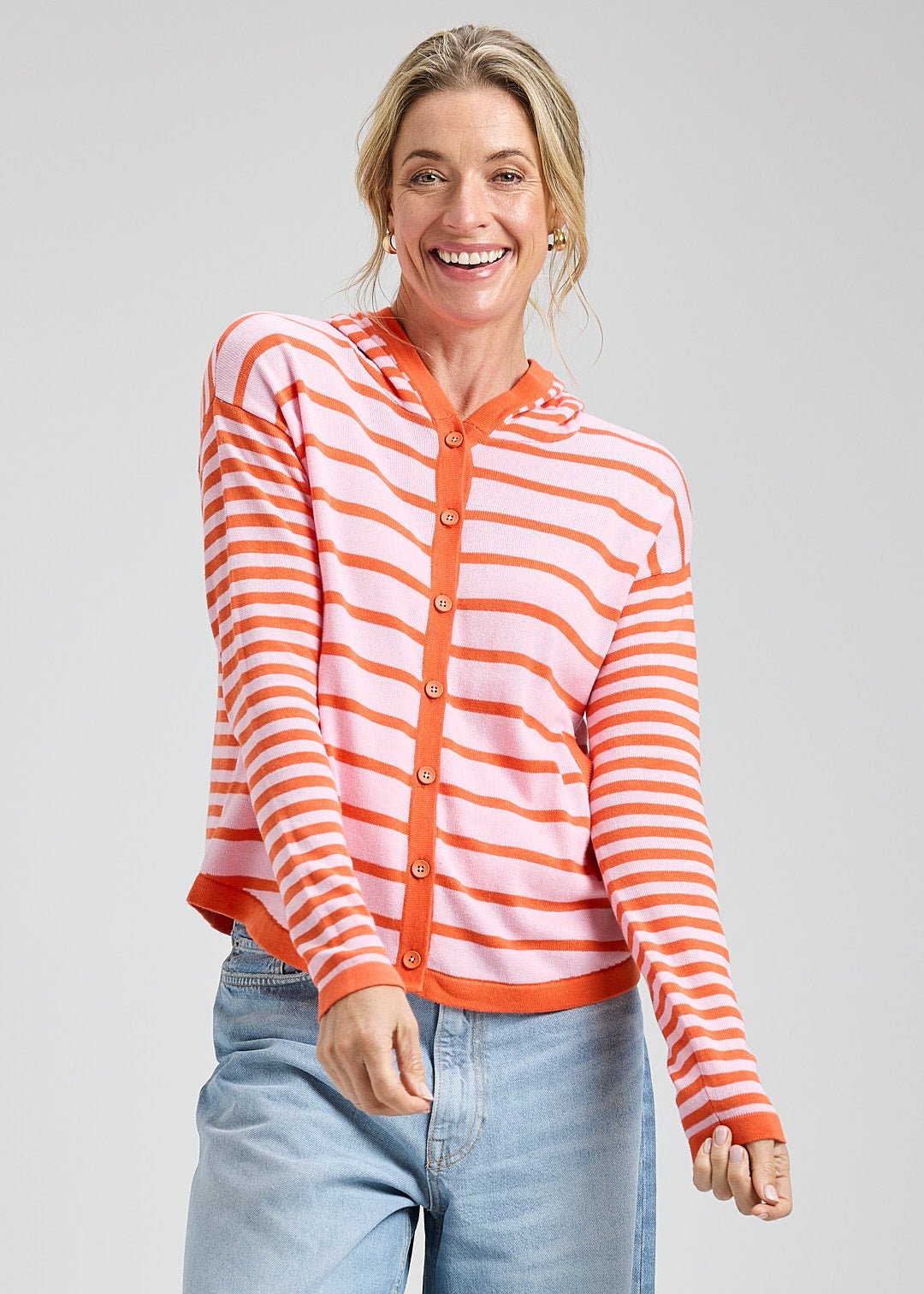 Multi Stripe HoodieSweatersPosh Boutique