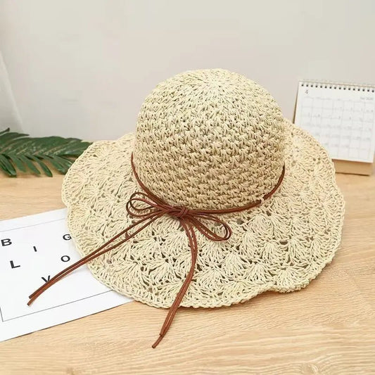 Open - Weave Bow HatHatsPosh Boutique
