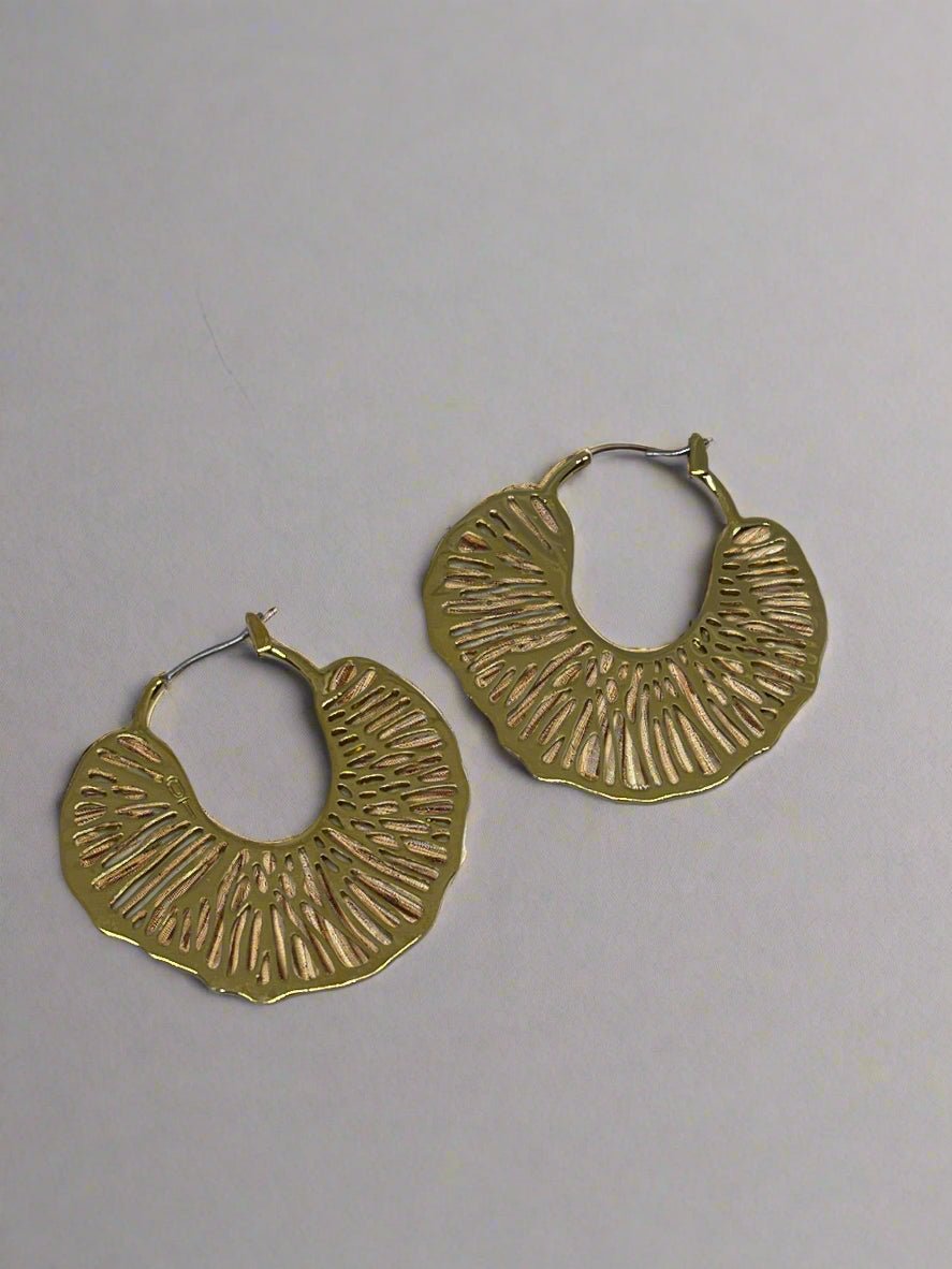 Ori Tao Gold Water Lily EarringsJewelryPosh Boutique