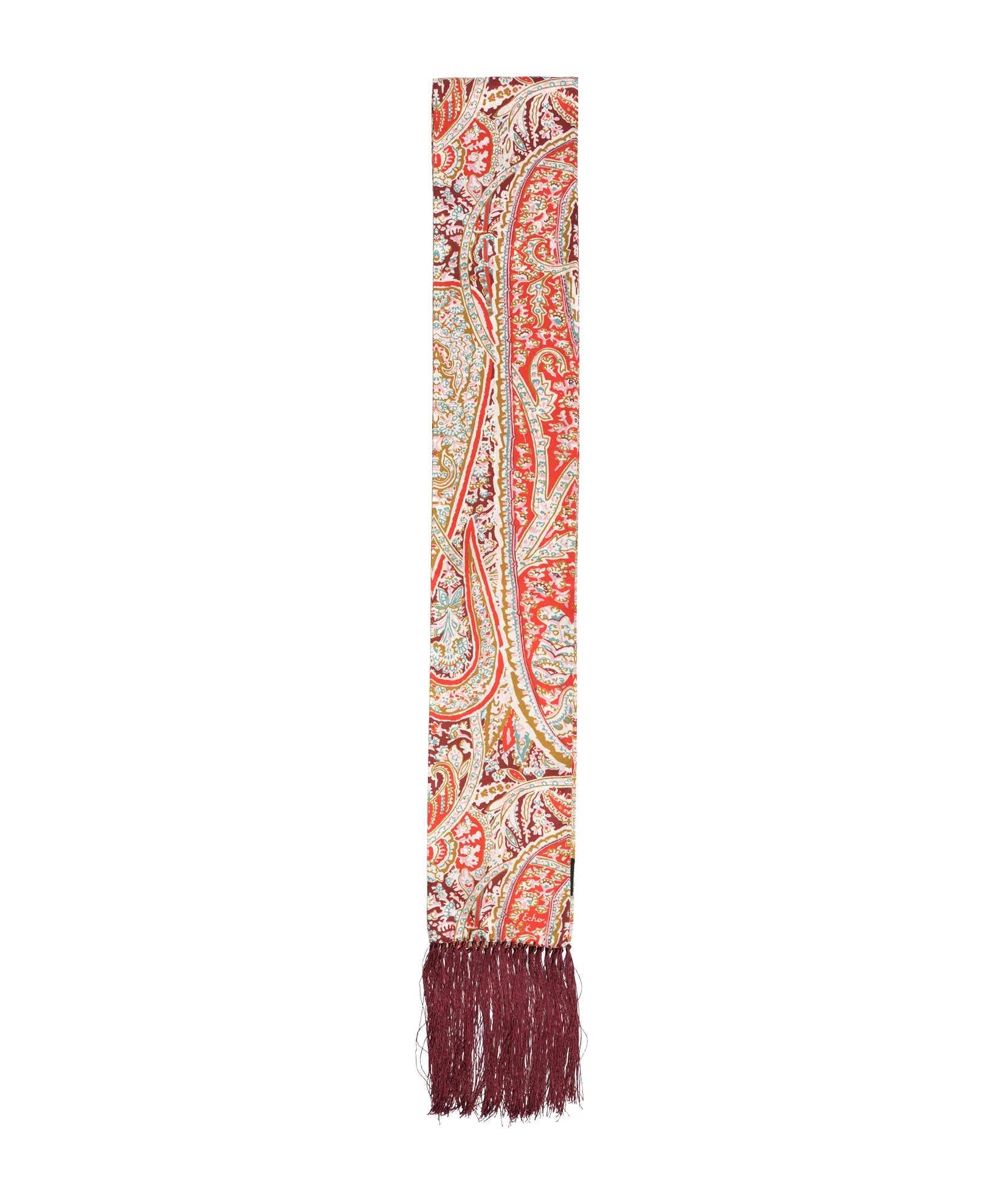 Paisly Silk Fringe ScarfScarvesPosh Boutique