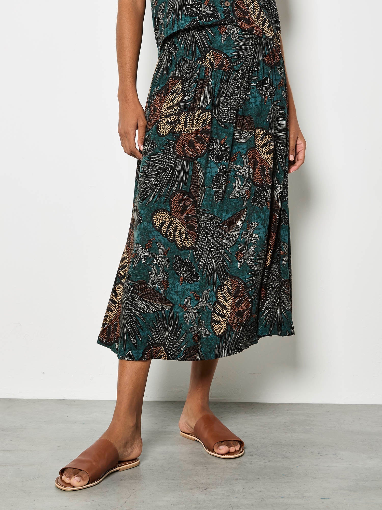 Palm Tree Maxi SkirtSkirtsPosh Boutique