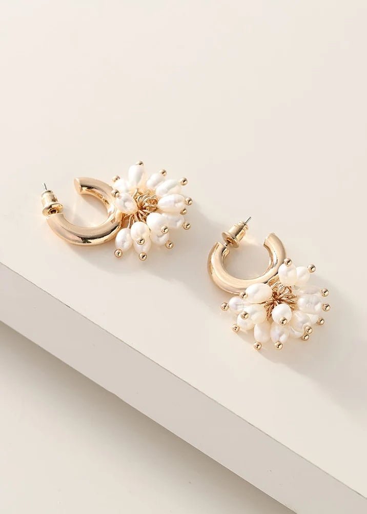 Pearl Cluster EarringsJewelryPosh Boutique