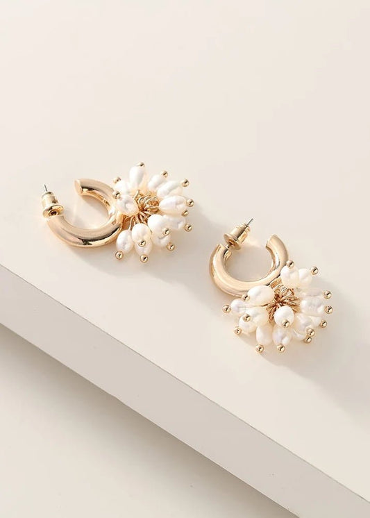 Pearl Cluster EarringsJewelryPosh Boutique