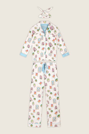 Picture Purrfect Pet Portraits 3-Piece Flannel PJ SetSleepwearPosh Boutique