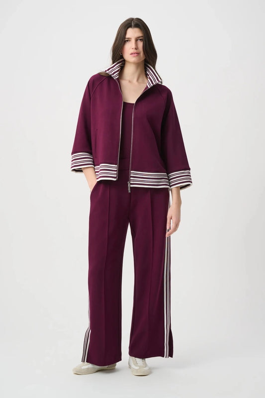 Pin-Tuck Wide Leg JoggerPantsPosh Boutique