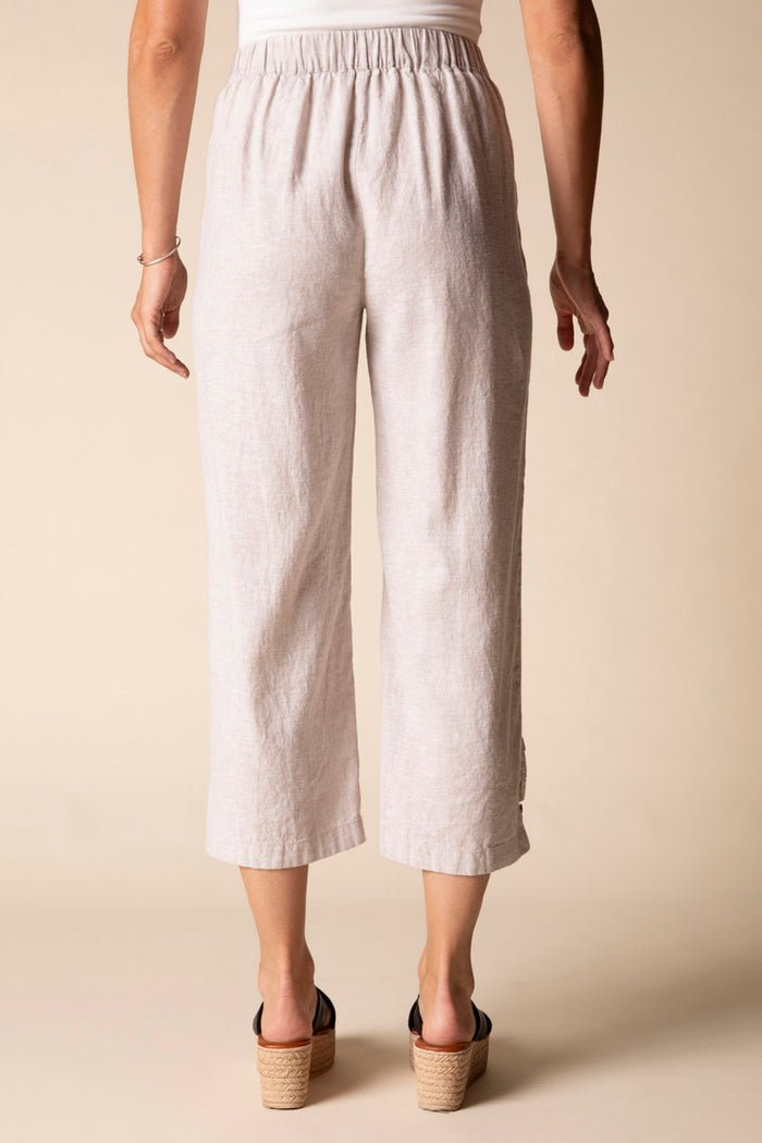 Pleat Button CapriPosh Boutique