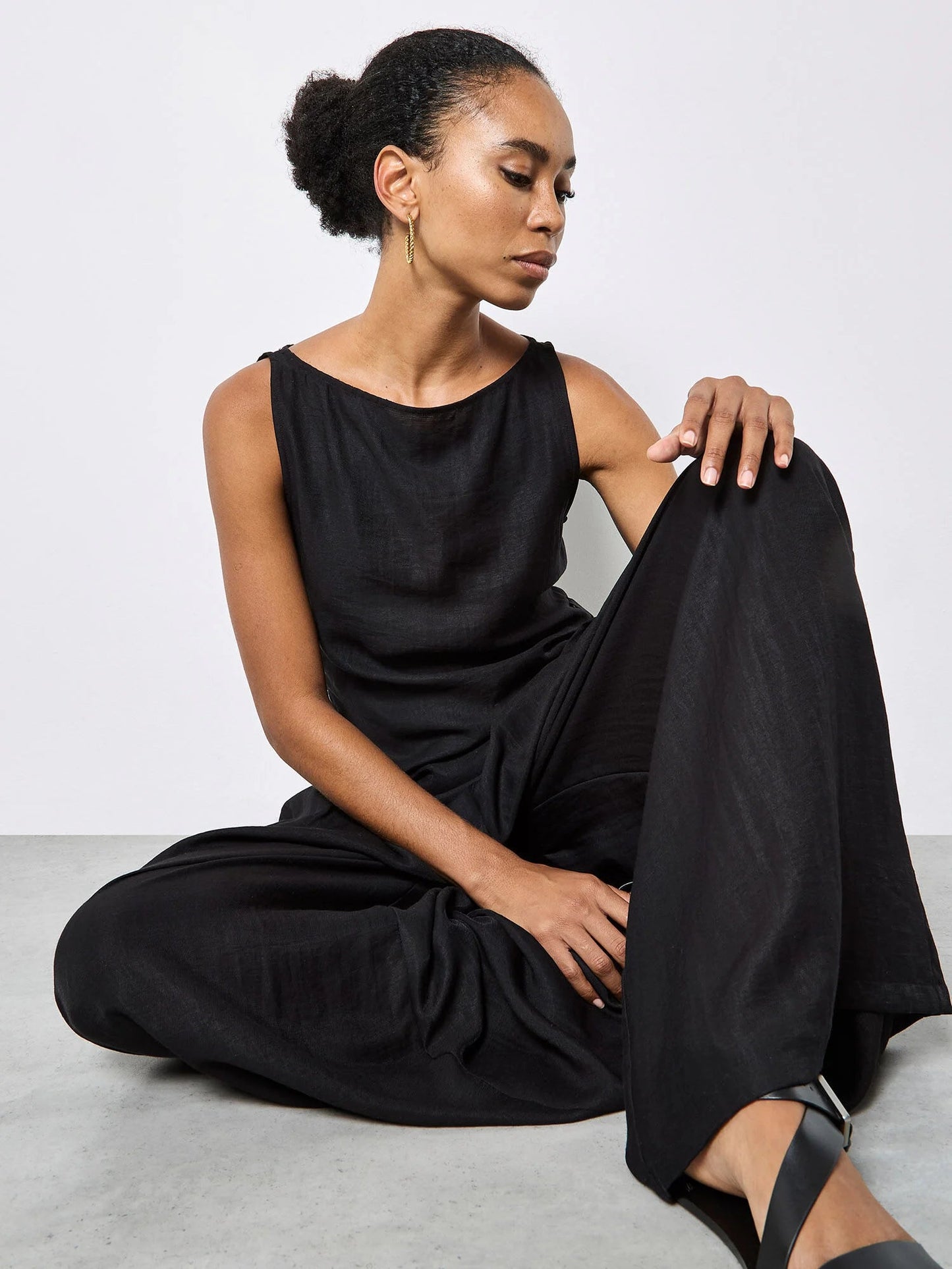 Pleated Twill TrousersPantsPosh Boutique