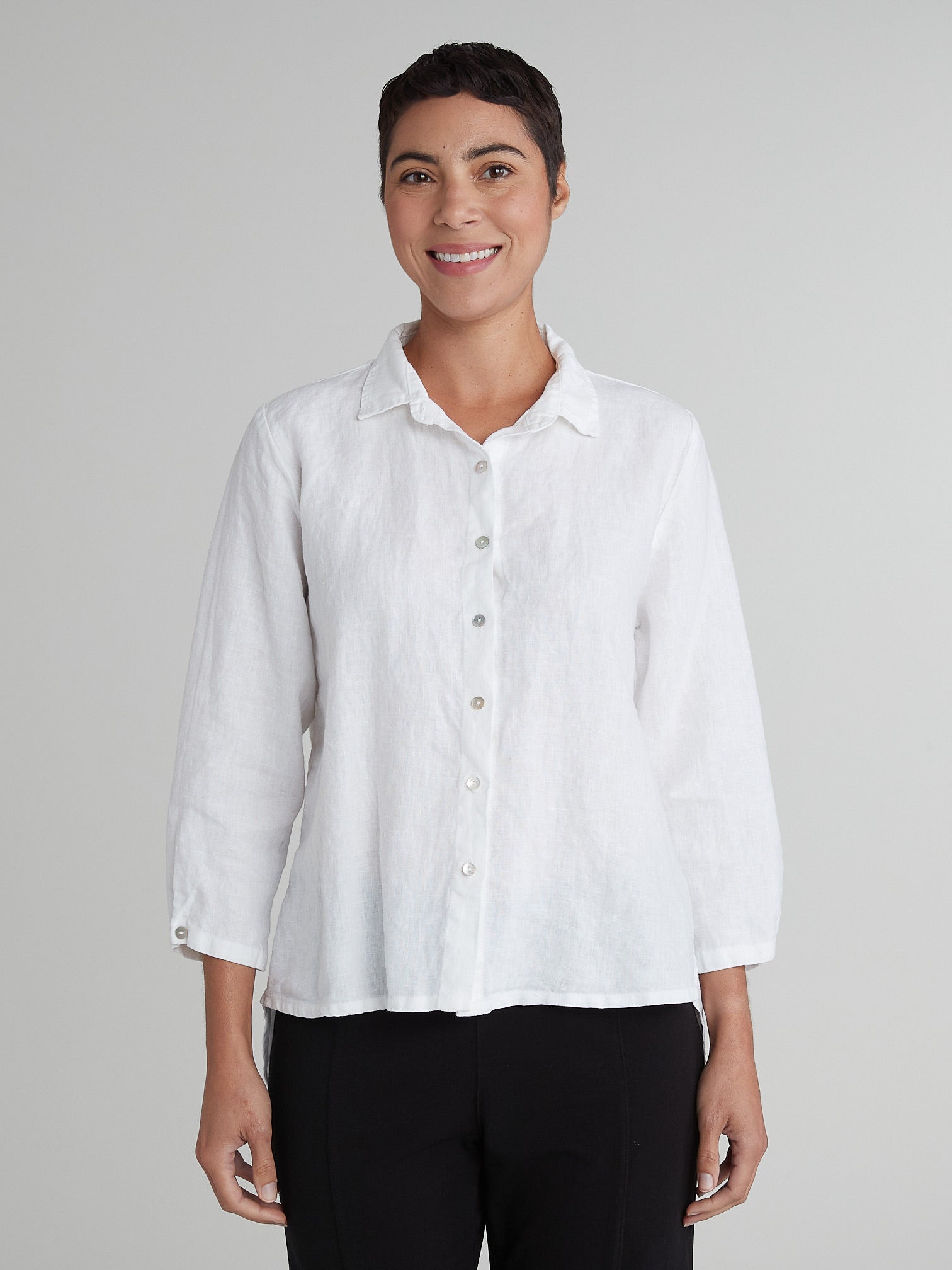 Posh Hi - Low Linen ShirtTopsPosh Boutique