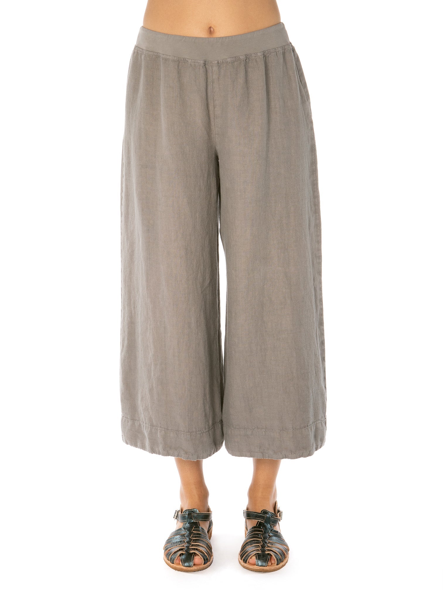 Posh Linen Crop PantBottomsPosh Boutique