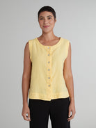 Posh Linen VestTopsPosh Boutique