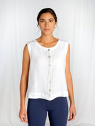 Posh Linen VestTopsPosh Boutique