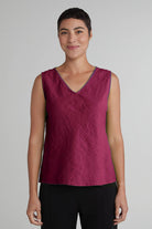 Posh V - Neck Rhubarb Bias TankTopsPosh Boutique