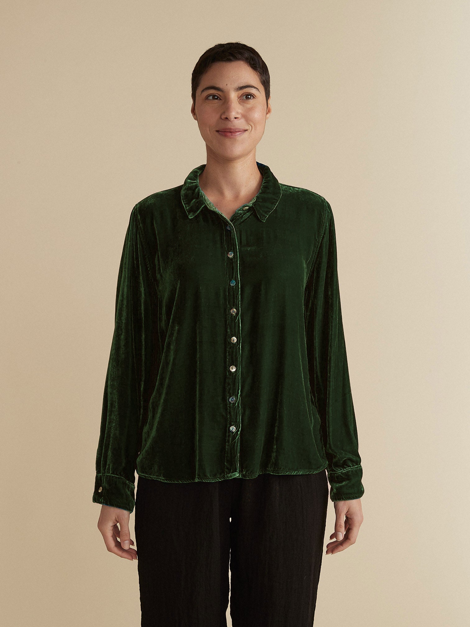 Posh Velvet Fitted BlouseTopsPosh Boutique
