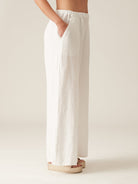 Posh Wide Leg Linen PantBottomsPosh Boutique