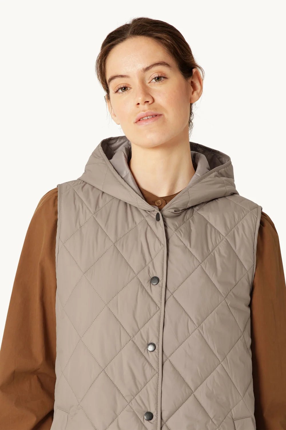 Quilted Long VestJacketsPosh Boutique