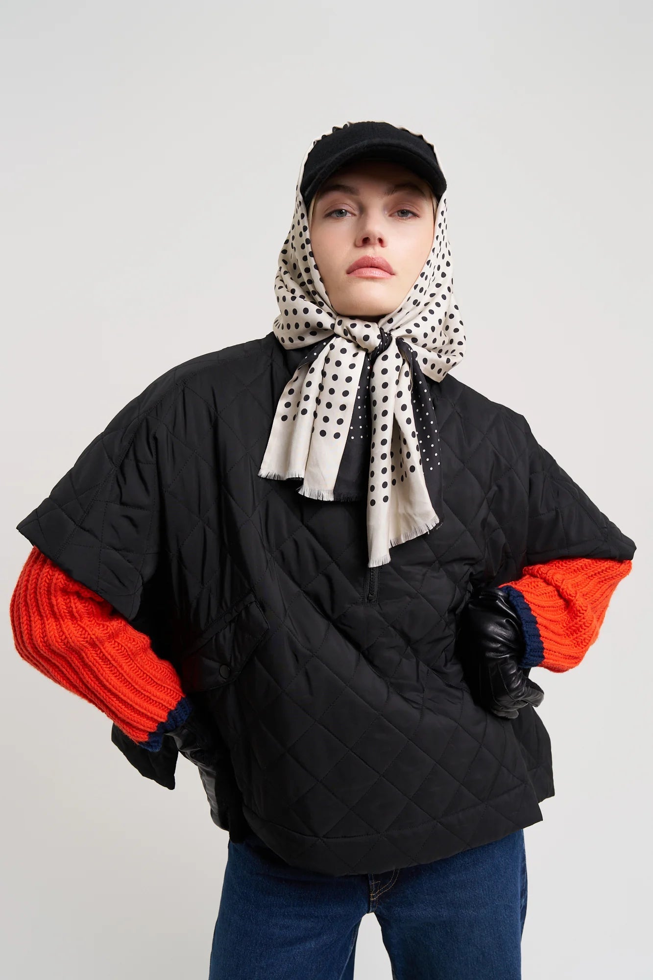 Quilted PonchoJacketsPosh Boutique