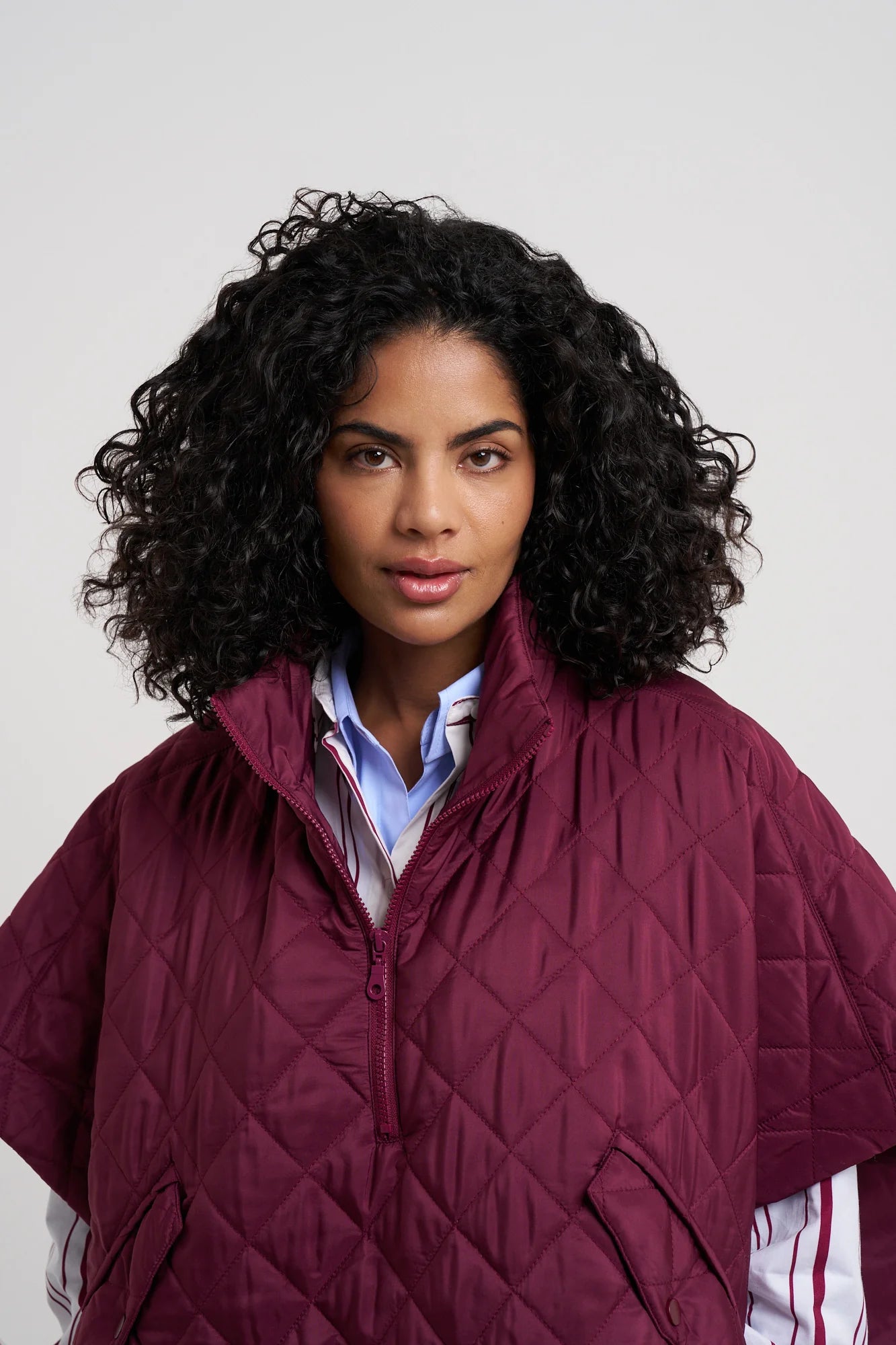 Quilted PonchoJacketsPosh Boutique