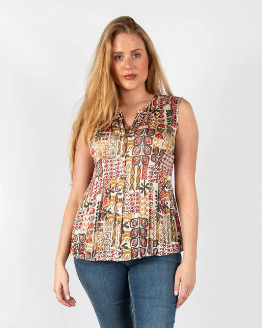 Quima Sleeveless BlouseblousePosh Boutique