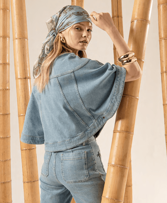 Rafferty Denim CapeJacketsPosh Boutique