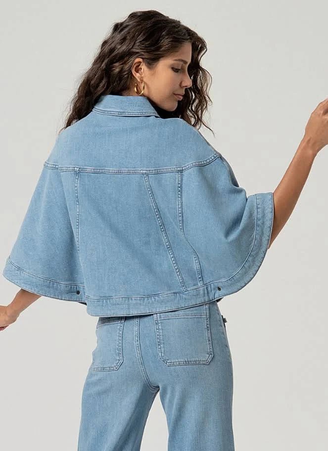 Rafferty Denim CapeJacketsPosh Boutique