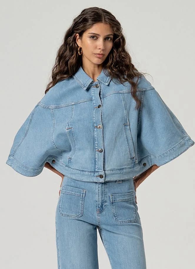 Rafferty Denim CapeJacketsPosh Boutique