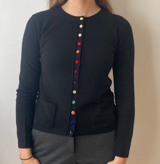 Rainbow Button CardiganPosh Boutique