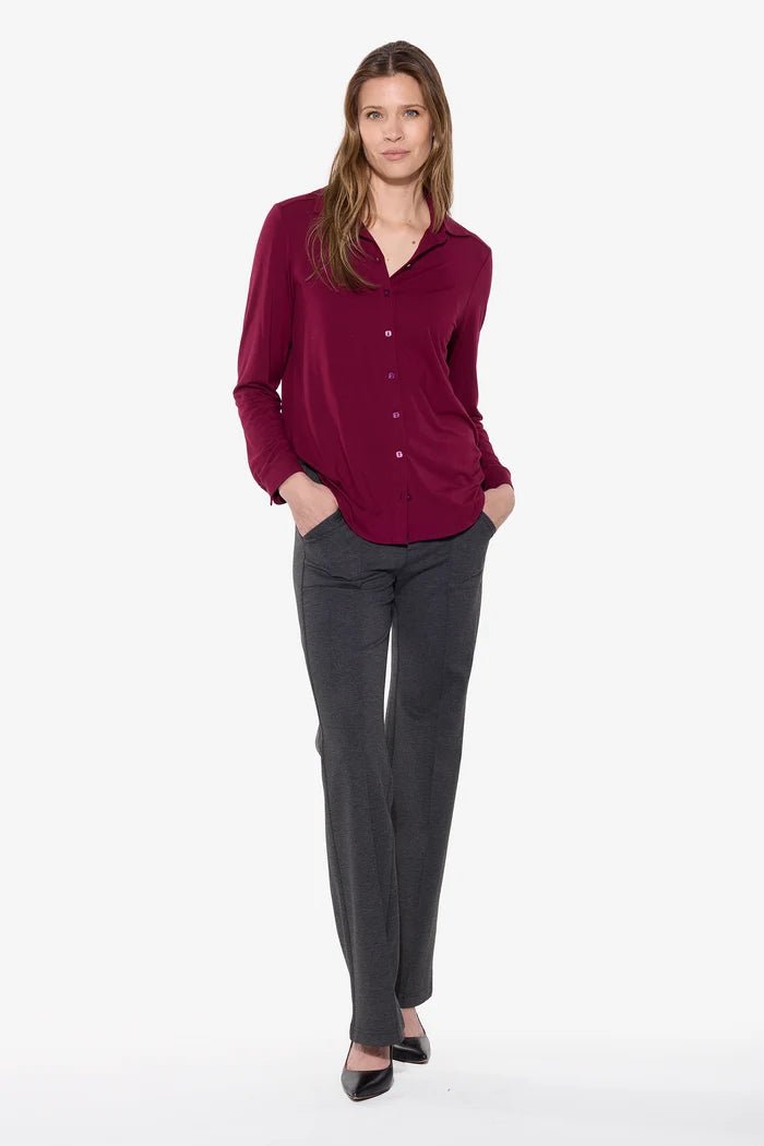 Relaxed Wide Leg TrouserBottomsPosh Boutique