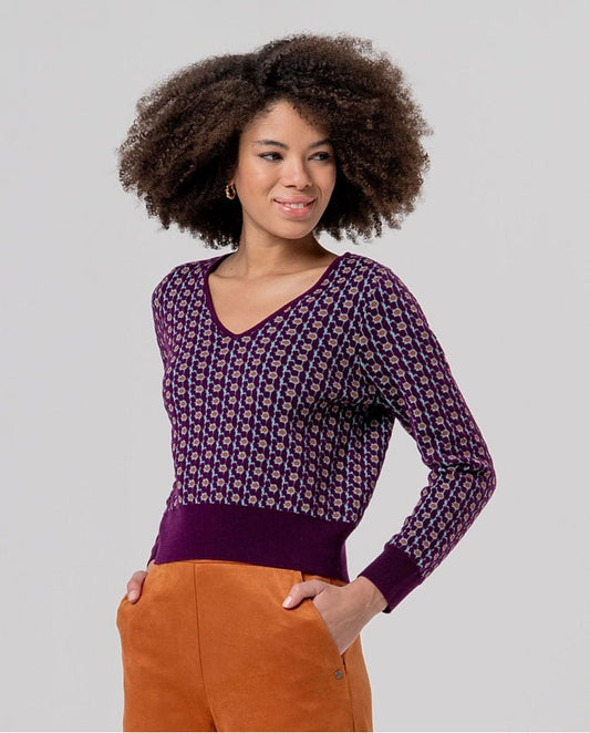 Retro Jacquard SweaterSweatersPosh Boutique