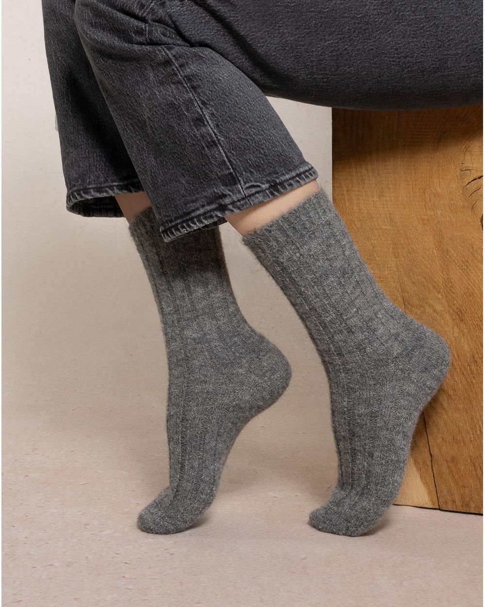 Ribbed Alpaca SocksSocksPosh Boutique