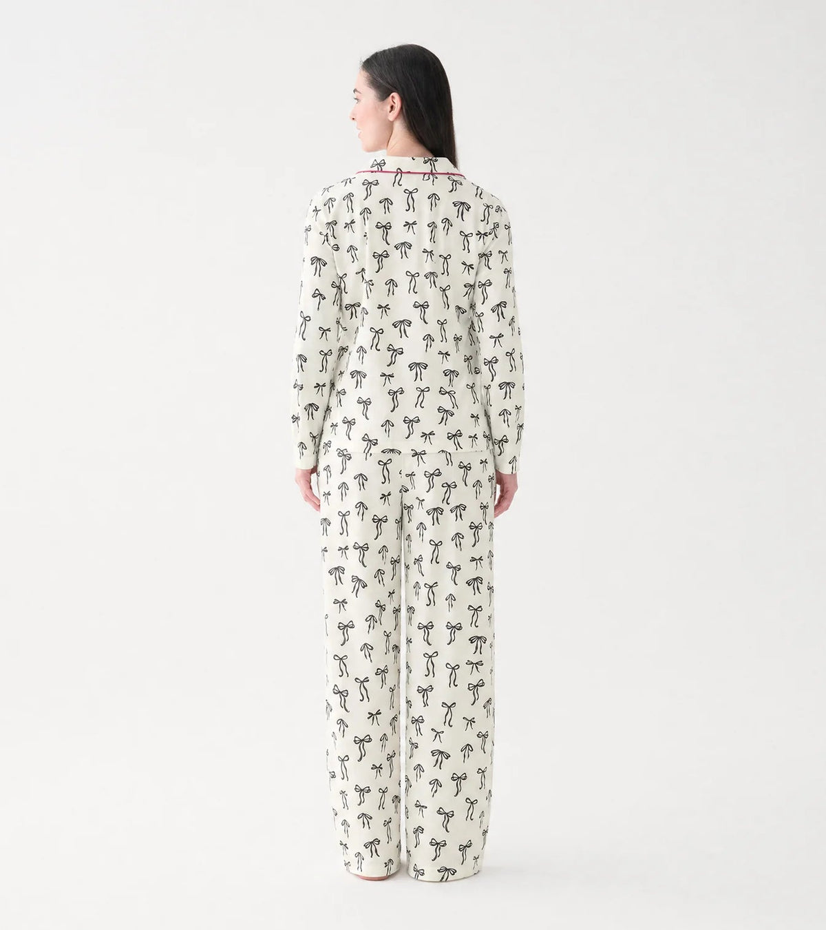 Ribbon Bows Cotton Pajama SetpjPosh Boutique