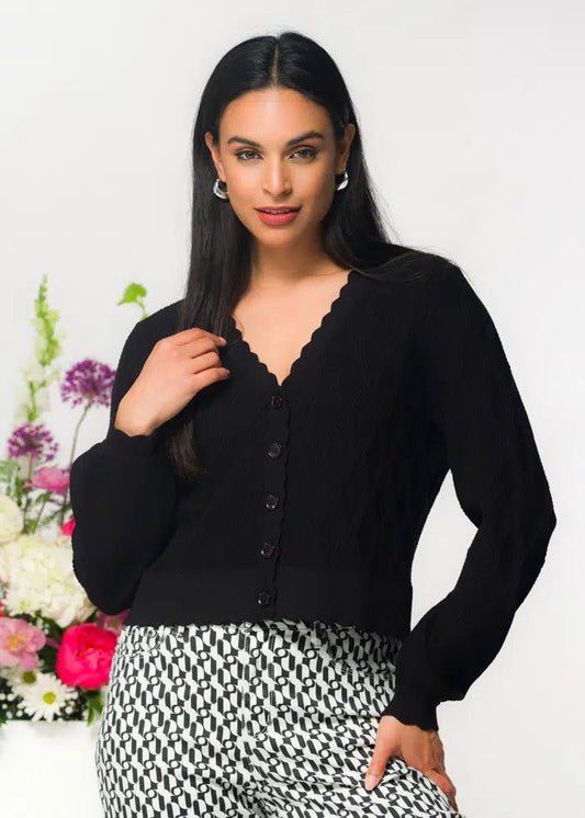 Scalloped CardiganPosh Boutique