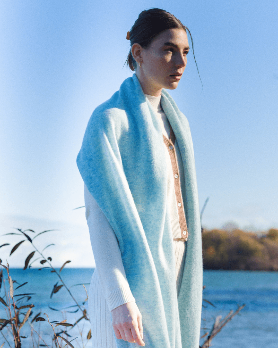 Seafoam Cashmere WrapScarvesPosh Boutique