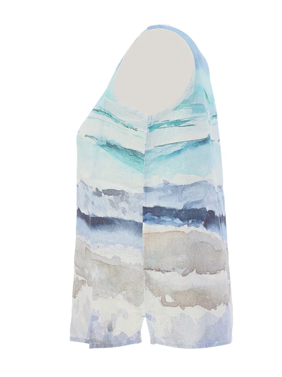 "Seascape" Linen TankTopsPosh Boutique