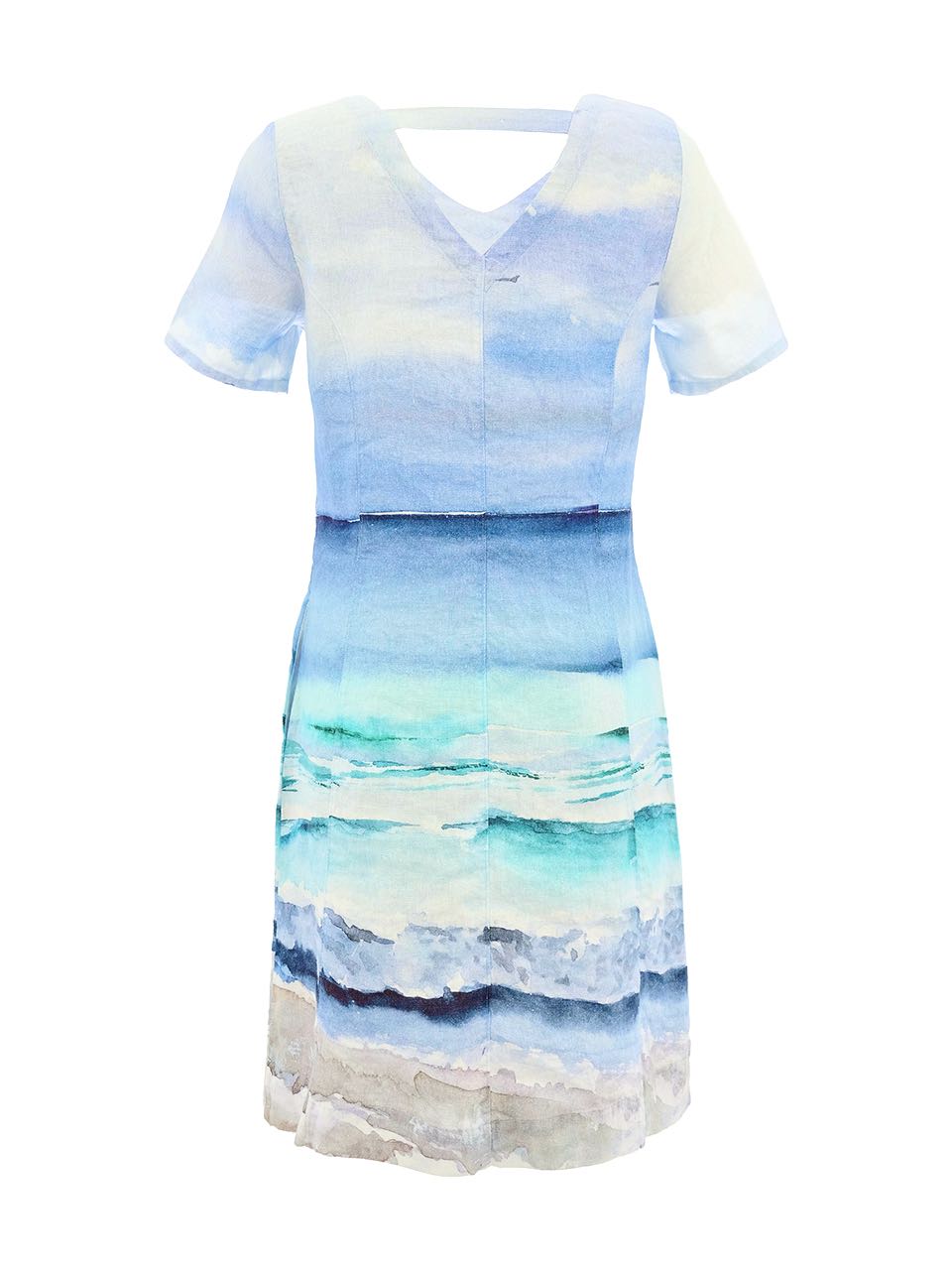 "Seascape" Short Sleeve DressPosh Boutique