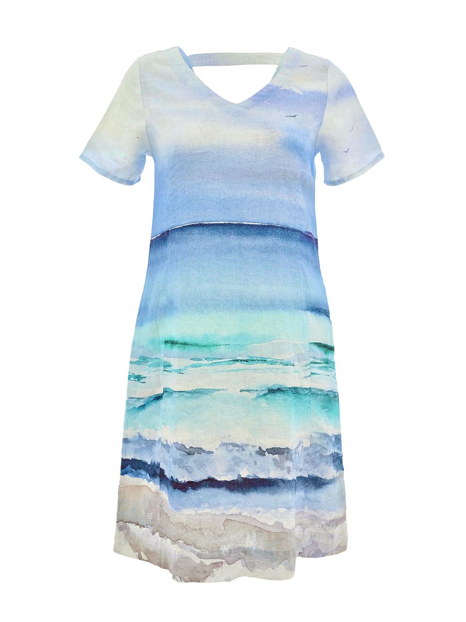 "Seascape" Short Sleeve DressPosh Boutique