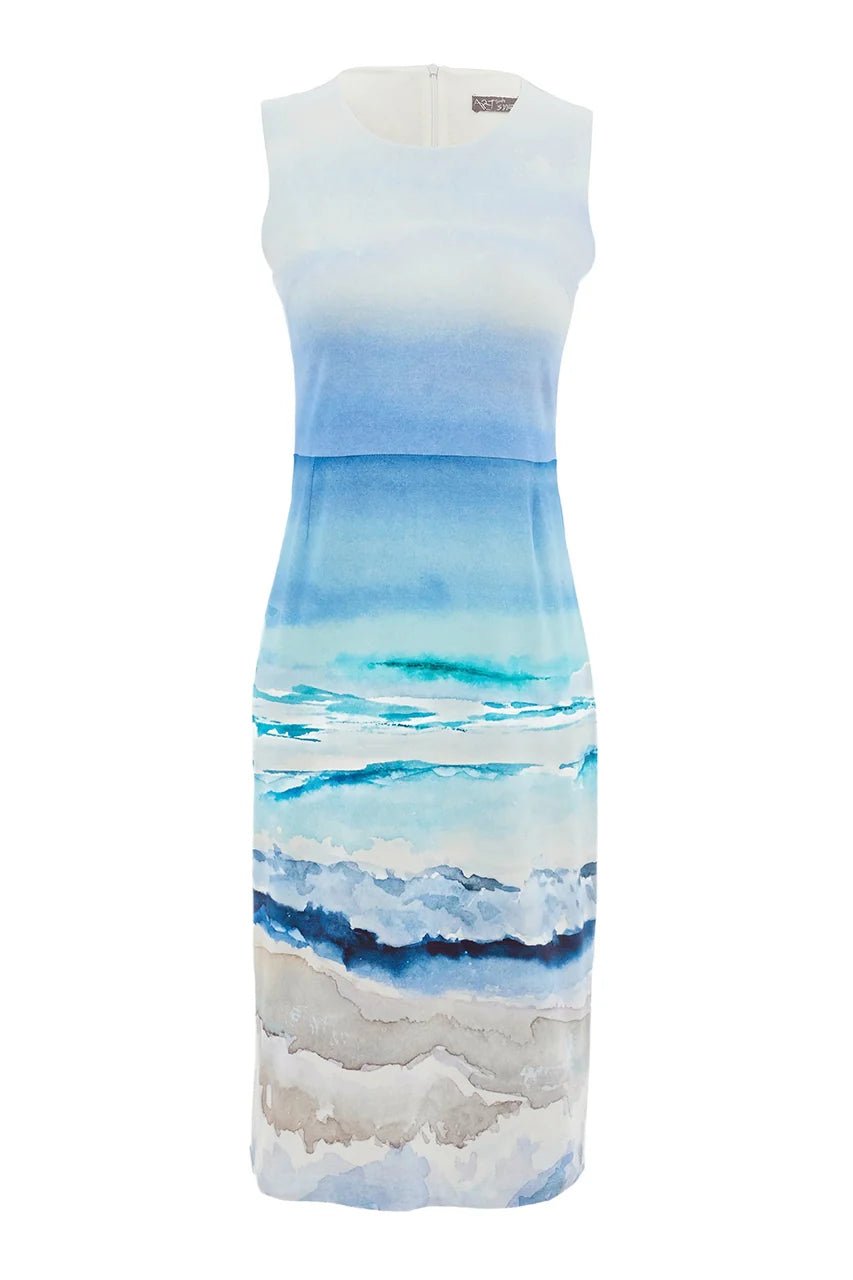 "Seascape" Sleeveless DressDressesPosh Boutique