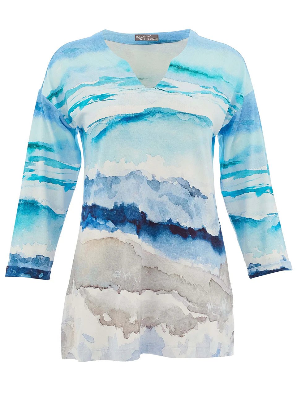 "Seascape" V - Neck TunicTopsPosh Boutique