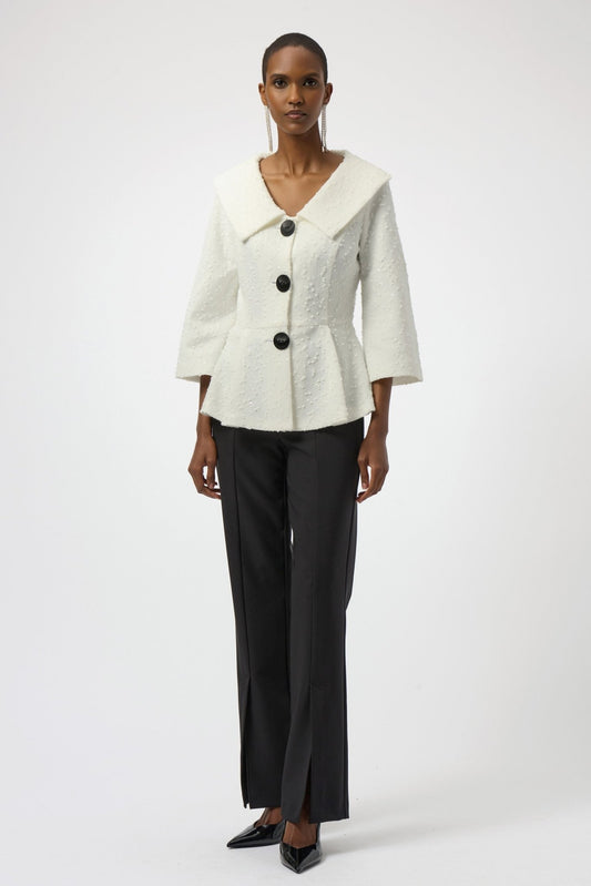 Sequin Bouclé Knit Peplum JacketJacketsPosh Boutique