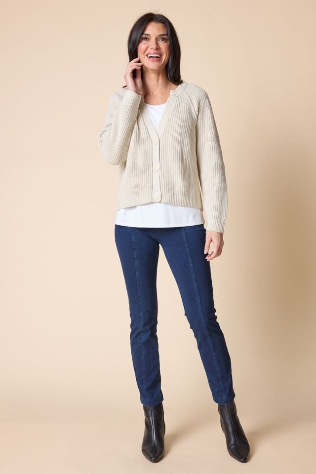 Shaker Stitch CardiganSweatersPosh Boutique