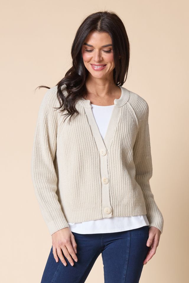 Shaker Stitch CardiganSweatersPosh Boutique