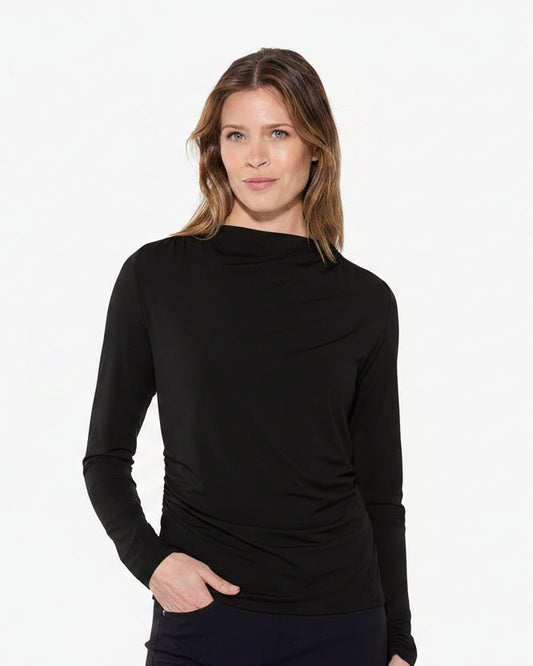Shirred Neck TopPosh Boutique
