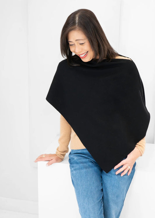 Short Knit PonchoScarvesPosh Boutique